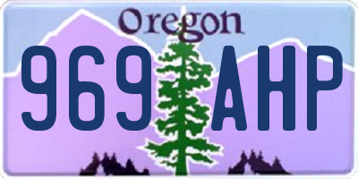 OR license plate 969AHP