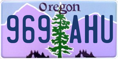OR license plate 969AHU