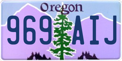 OR license plate 969AIJ