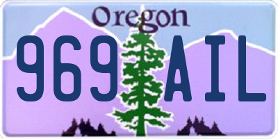 OR license plate 969AIL