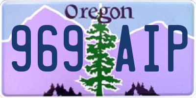 OR license plate 969AIP