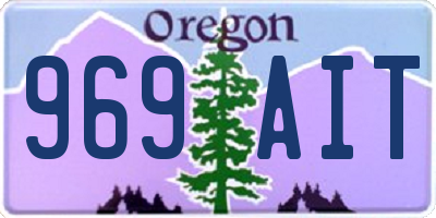 OR license plate 969AIT