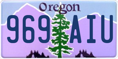 OR license plate 969AIU