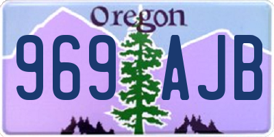 OR license plate 969AJB