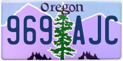 OR license plate 969AJC