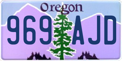 OR license plate 969AJD
