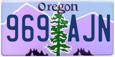 OR license plate 969AJN