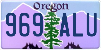 OR license plate 969ALU
