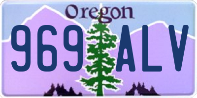 OR license plate 969ALV