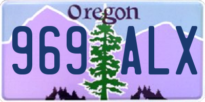 OR license plate 969ALX