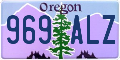 OR license plate 969ALZ