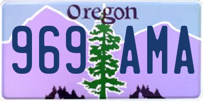 OR license plate 969AMA