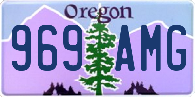 OR license plate 969AMG