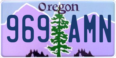 OR license plate 969AMN