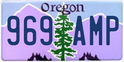 OR license plate 969AMP