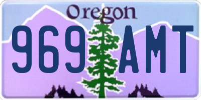 OR license plate 969AMT