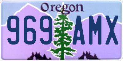 OR license plate 969AMX