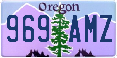 OR license plate 969AMZ
