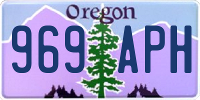 OR license plate 969APH
