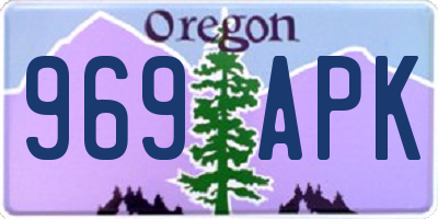 OR license plate 969APK