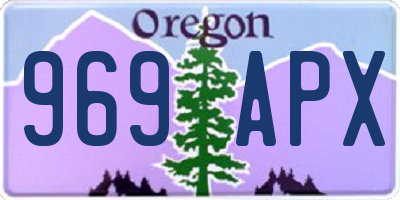 OR license plate 969APX