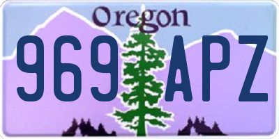 OR license plate 969APZ