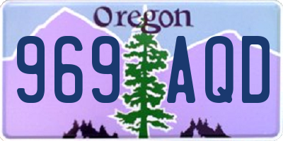 OR license plate 969AQD
