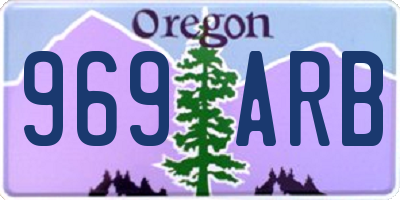 OR license plate 969ARB