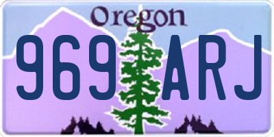OR license plate 969ARJ