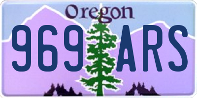 OR license plate 969ARS