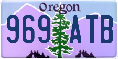 OR license plate 969ATB