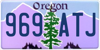 OR license plate 969ATJ