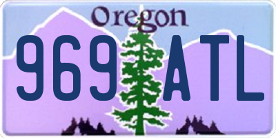 OR license plate 969ATL