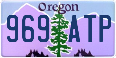 OR license plate 969ATP