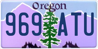 OR license plate 969ATU