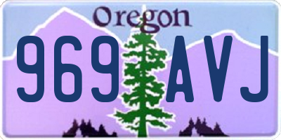OR license plate 969AVJ