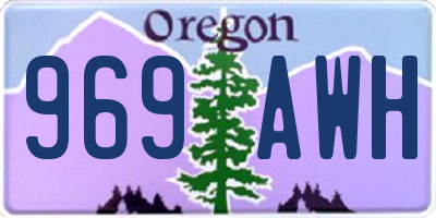 OR license plate 969AWH