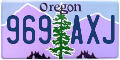 OR license plate 969AXJ