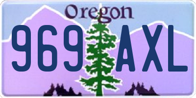 OR license plate 969AXL