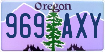 OR license plate 969AXY