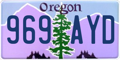 OR license plate 969AYD