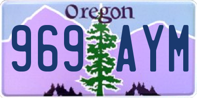 OR license plate 969AYM