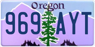 OR license plate 969AYT