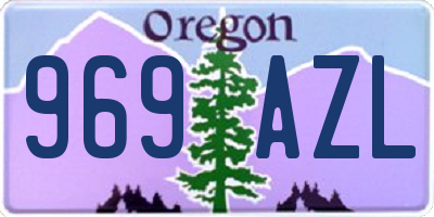 OR license plate 969AZL