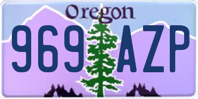 OR license plate 969AZP