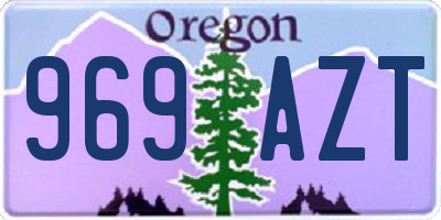 OR license plate 969AZT