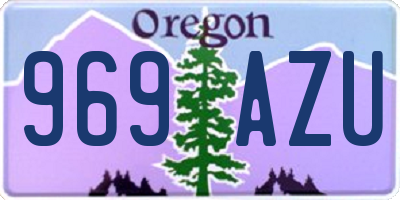 OR license plate 969AZU