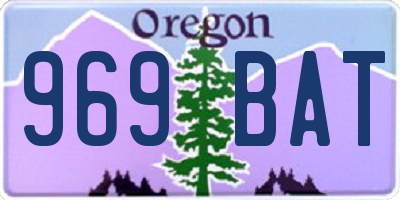 OR license plate 969BAT