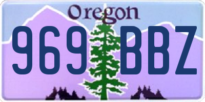 OR license plate 969BBZ
