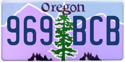 OR license plate 969BCB